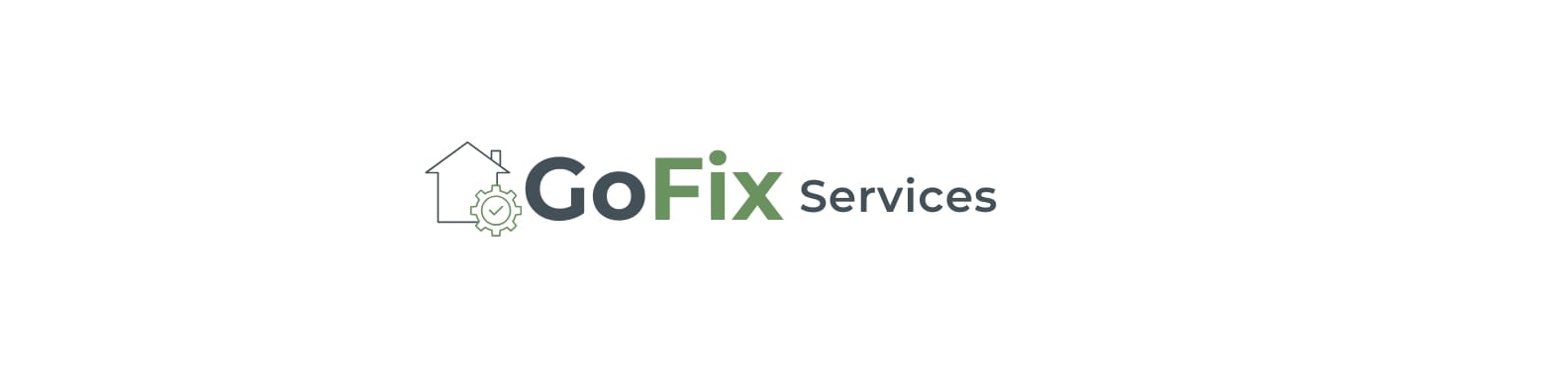 GoFix Services logo with house icon
